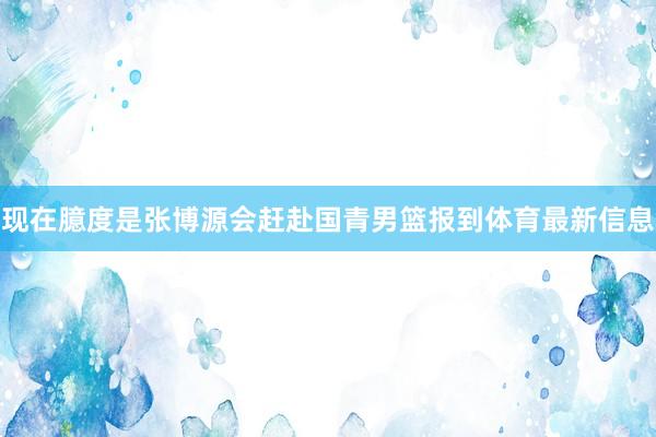 现在臆度是张博源会赶赴国青男篮报到体育最新信息