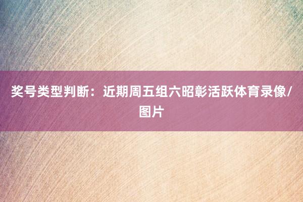 奖号类型判断：近期周五组六昭彰活跃体育录像/图片