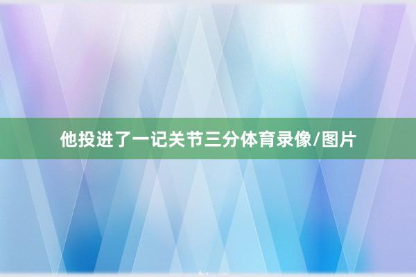 他投进了一记关节三分体育录像/图片